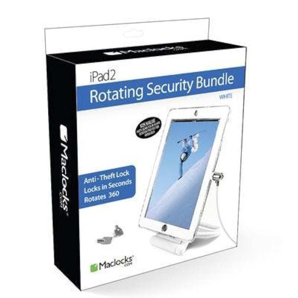Maclocks IPAD2/3/4 BB Lock und Security Case Bundle Kunststoff Schutzhülle für Webtablet/Apple iPad 3/2/4 mit Retina Display Stahl-schwarz
