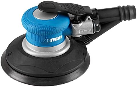Fervi 0460 150mm Pneumatic Random Orbital Sander Cyan/Black