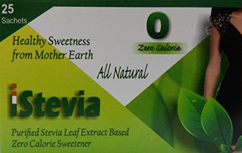 iStevia Zero Calorie Natural Sweetener - 50 Stevia Sachets ( 100 Servings ) - Sugarfree RS.190 (5.00% Off) - Amazon