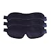 Produktbild LEEHUR Schlafmaske Augenmaske zum Schlafen 3D konturierte Form Leichte und Bequeme Schlafbrille für Reisen, Nickerchen, Schichtarbeit 3 Pack (3 Schwarz)
