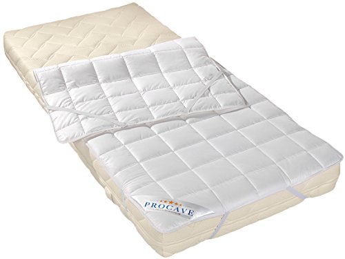 PROCAVE NATUR COTTON Baumwolle Matratzenschoner 160×200 cm mit 4 Eckgummis | Wash Cotton | Spannauflage | Unterbett | Matratzenauflage | Schonbezug - 4