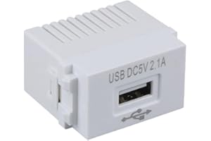 EASYBYMALL 1 módulo de alimentación USB, 220 V, transformador de 5 V, 2,1 A, para panel de carga de teléfono móvil, 0,9 x 1,4 pulgadas, para teléfonos móviles, MP4 (1 unidad)