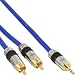 Produktbild InLine Cinch/Klinke Kabel, 2x Cinch Stecker an 3,5mm Klinke Stecker, 2m (2 Stück)
