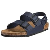 Birko-Flor Birkenstock Unisex-Erwachsene Milano Knöchelriemchen, (Blau), 35 EU
