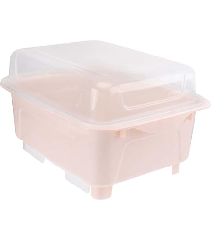 Séchoir à Biberons Avec Couvercle Et Bac égouttoir - Grand Rangement Anti-poussière, 6 Tiges, Gris, Portable