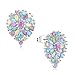 Produktbild Zjuki Ohrringe Ziemlich Drop Shape Mixed Pastellfarben Ohrstecker für Frauen Regenbogen Zirkon Schmuck Mädchen Zubehör Einzigartige Party