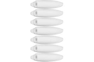 VIKYE 100 tappi in legno, tappi 9,5 mm per accessori per utensili per la lavorazione del legno modello di foro tascabile, presa per stencil foro tascabile(bianco)