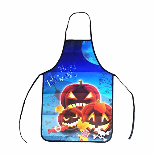 Cyond Halloween Womens Mens Aprons Kitchen Restaurant Decoration Cooking Funny New Aprons (A)