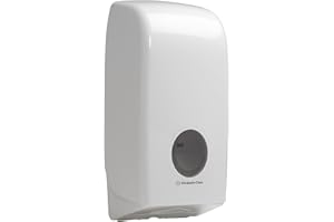 KIMBERLY-CLARK Distributeur de papier toilette plié Aquarius 6946 - 1 x distributeur blanc de papier toilette feuille à feuille