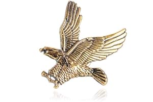 Patch Nation Preying Golden Eagle Brooch Metal Pin Badge