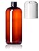 8 Ounce Amber PET Bottle with White Disc Cap [Pack of 4] RS.1949.00