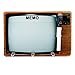 Produktbild Roomando Schlüsselbrett Memotafel Memoboard Haken Retro Glas Schüssel in TV-Optik
