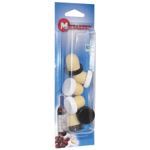 Metaltex 257240 Korkstöpsel, 6 stück
