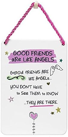 Inspired Words Plaque - Good Friends Are Like Angels