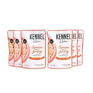 Kennel Kitchen Supreme Cuts in Gravy, Wet Dog Food- Chicken with Pumpkin - 100 GMS (Pack of 6)
