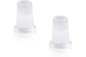 BMTick Glass Tube Pipe Joint Adapter, 10/14 & 14/18 Joint Sizes, 2 Pack, Chemistry Lab Glassware Adapter
