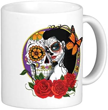 Endingfo Sugar Skulls Classic White Coffee Mug