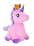 sprechendes einhorn Maße: ca. 27 x 13 x 18 cm Kögler 75673 - Laber-Einhorn pink, das alles nachplappert, Plüsch