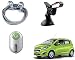 Auto Pearl Premium Quality Car Accessories Combo of Full Steel Towing Tow Cable 2000kgs 6mm Heavy Duty 4Mtr. & Godrej Click Car Air Freshner 9 ml - Green & Universal Car Windshield Mount Holder Mobile Stand. For Chevrolet Beat Type-2 RS.805.00