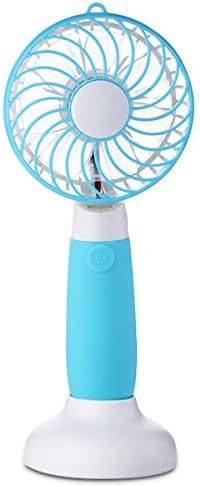 VICKMALL Portable Handheld MINI Fan with DUAL USB charging port Rechargeable Electric Fans built-in battery for indoor or outdoor activities