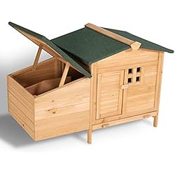 IDMarket - Poulailler sur pilotis avec pondoir en Bois