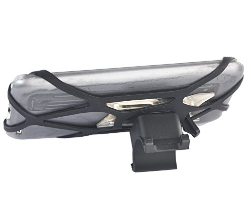 upanbike Bike Motorrad hnadlebar Vorbau Halterung Bike Mount Double Seil Strap Lock kompatibel mit Universal Telefon und GPS, schwarz