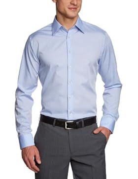 Seidensticker Herren Businesshemd Tailored Langarm mit Kent-Kragen bügelfrei