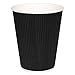 Produktbild 500 x Fiesta Hot Cup Ripple Wand schwarz 12oz Einweg Take Away Travel