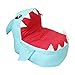 Produktbild Gefüllte Tier Storage Bean Bag Stuhl, Shark Lesen Kissen, Spielzeug Aufbewahrungstasche Und Veranstalter, Extra Große Stuff 'N Sitzen Für Kinder, Premium Cotton Canvas,Blue