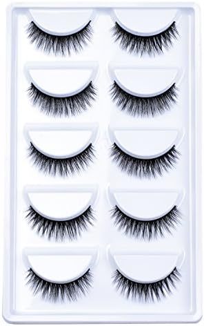 Wleec Beauty Luxurious 5 Pairs 3D Natural False Eyelashes #030