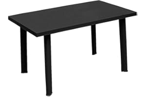 URBN GARDEN Large Summer Weather Proof Plastic Rectangle Table Garden Patio Dining Furniture