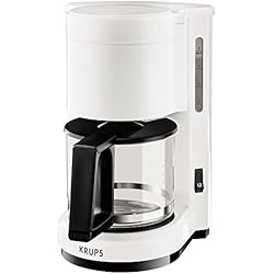Krups F1830110 Cafetière Aroma, Blanc/Noir,24,6 x 19,40 x 27,8 cm
