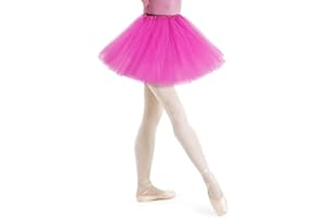 AYBUY Jupe Tutu pour Femme,3 Couches Jupe en Tulle Rétro Années 80 Fête Halloween Carnaval Costume,Tutu Rétro Accessoire Fluo Danse Habiller Soirée Jupette Danse Classique Princess