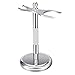 ACEVIVI Deluxe Chrome Razor and Brush Stands,Silver