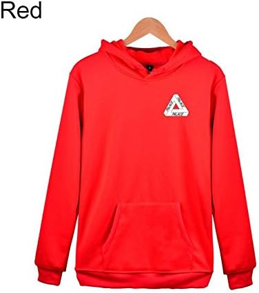 Men’s Drew Tripod Warm Casual Pullover Hoodie Sweatshirt (Medium, Red)