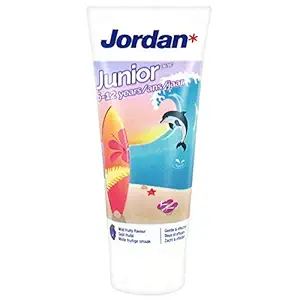 Jordan Step 2 Kids Toothpaste 6-12 Years Permanent Teeth is a Gentle Tasting Toothpaste That Kids Will Love - 50ml (6-12 Years - #4 Beach)
