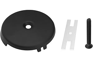 ECSiNG 1 juego de cubierta de drenaje de desbordamiento de bañera de un solo agujero de 3-1/8 pulgadas con tornillo, adecuada para la mayoría de desagües de bañera estándar