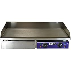 KuKoo Plancha Plaque de Cuisson Grill Electrique Professionnelle en Acier Inoxydable de 70cm