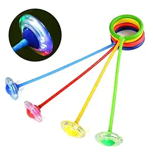 jesilo Skip Ball, Jump Ropes Sports Swing Ball & Hyun Dance Flash Kids Exercise Coordination Balance Hoop Jump Toy Upgraded Ankle Skip One-Legged Jumping Ring for Boys and Girls