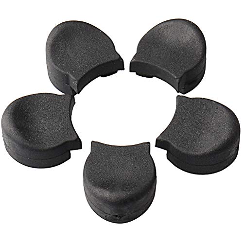 Siming 5 piezas de goma para clarinete pulgar, clarinete negro y Oboe cojín protector/pulgar Pad