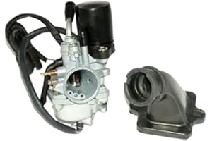UNTIMERO Sport VERGASER 17,5mm E-Choke ANSAUGSTUTZEN für Peugeot JETFORCE C-TECH 2TAKT 50