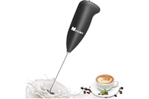 Espumador de Leche | Batidora Leche Espuma | Acero Inoxidable | Espumador Leche Eléctrico | Apto para Leche, Café, Huevos, Sa