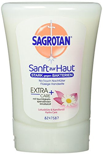 Sagrotan No-Touch Nachfüller Extra Pflege Lotusblüte und Kamillenöl, 250 ml