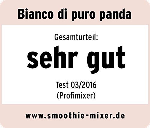 Bianco Panda weiß Hochleistungs-Mixer/Standmixer + Thermometer-Stampfer + Smoothie-Flasche + Grüne-Smoothies-Startklar-Guide (Smoothie Maker mit 30000 Umdrehungen/min. 1400 Watt) - 8