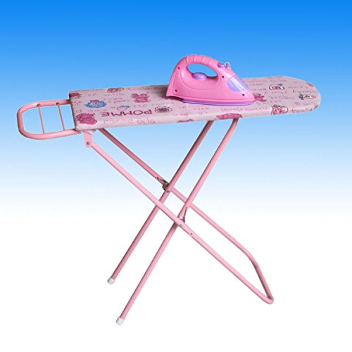 Preisvergleich Produktbild Kinder Bügelbrett Kinderbügelbrett Bügeltisch Spieltisch Spielzeug inkl. Bügeleisen