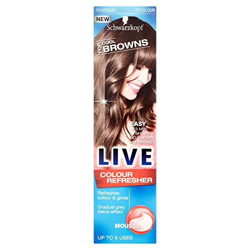 Schwarzkopf LIVE Cool Browns Mousse Colour Refresher, 75 ml