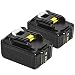 Produktbild [2 Stück] YBang BL1860B 18V 5.5Ah Li-Ion für Makita Akku Werkzeugakku ErsatzAkku BL1860B BL1860 BL1850B BL1850 BL1840B BL1840 BL1830B BL1830 BL1820 BL1815 BL1845 194204-5 LXT400 mit Indikator