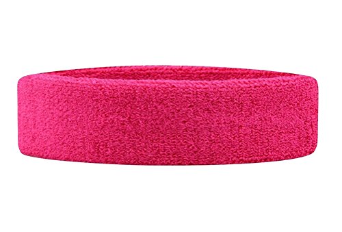 Stirnband Headband Kopfband Knitband Schweißband schwarz rot weiß Stirnbänder Tennis Squash Badminton Fitness