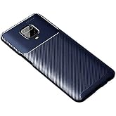 Spia Xiaomi Redmi Note 9S ile uyumlu Kılıf Lacivert Karbon Silikon Orijinal Esnek İnce Geliştirilmiş Dayanıklı Darbe Karşıtı 