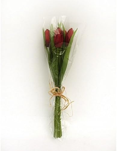 Country Baskets Artificial Tulip Bunch Red